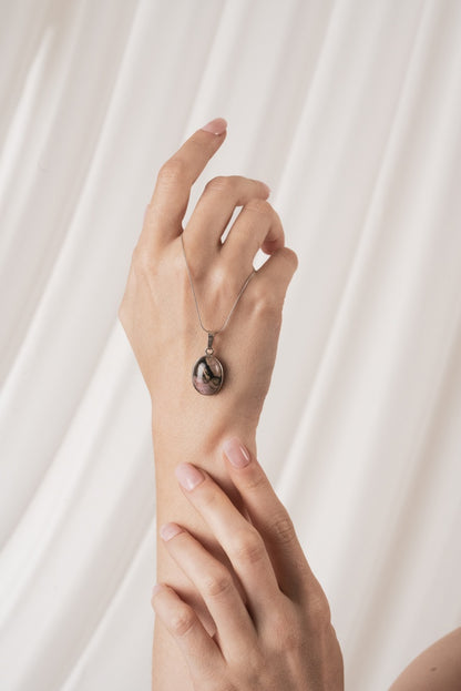 Rhodonite (Rodanit) Doğal Taş Kolye