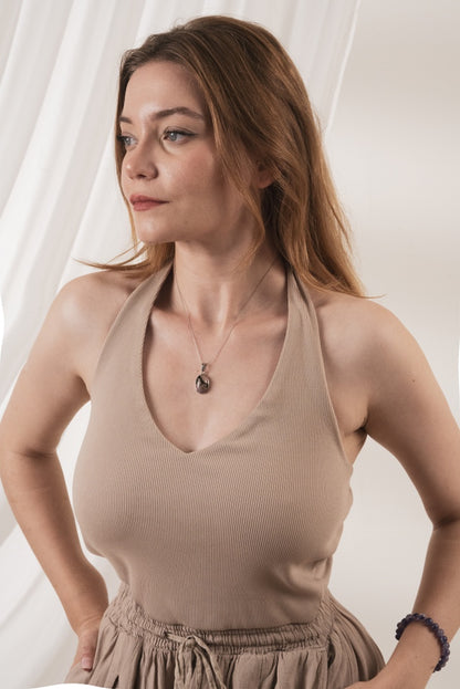 Rhodonite (Rodanit) Doğal Taş Kolye