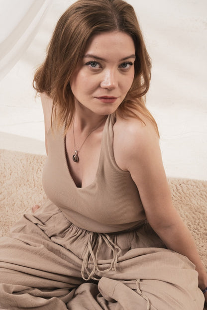 Rhodonite (Rodanit) Doğal Taş Kolye