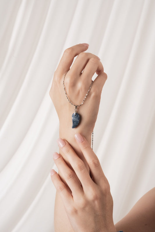 Sodalit Doğal Taş Kolye